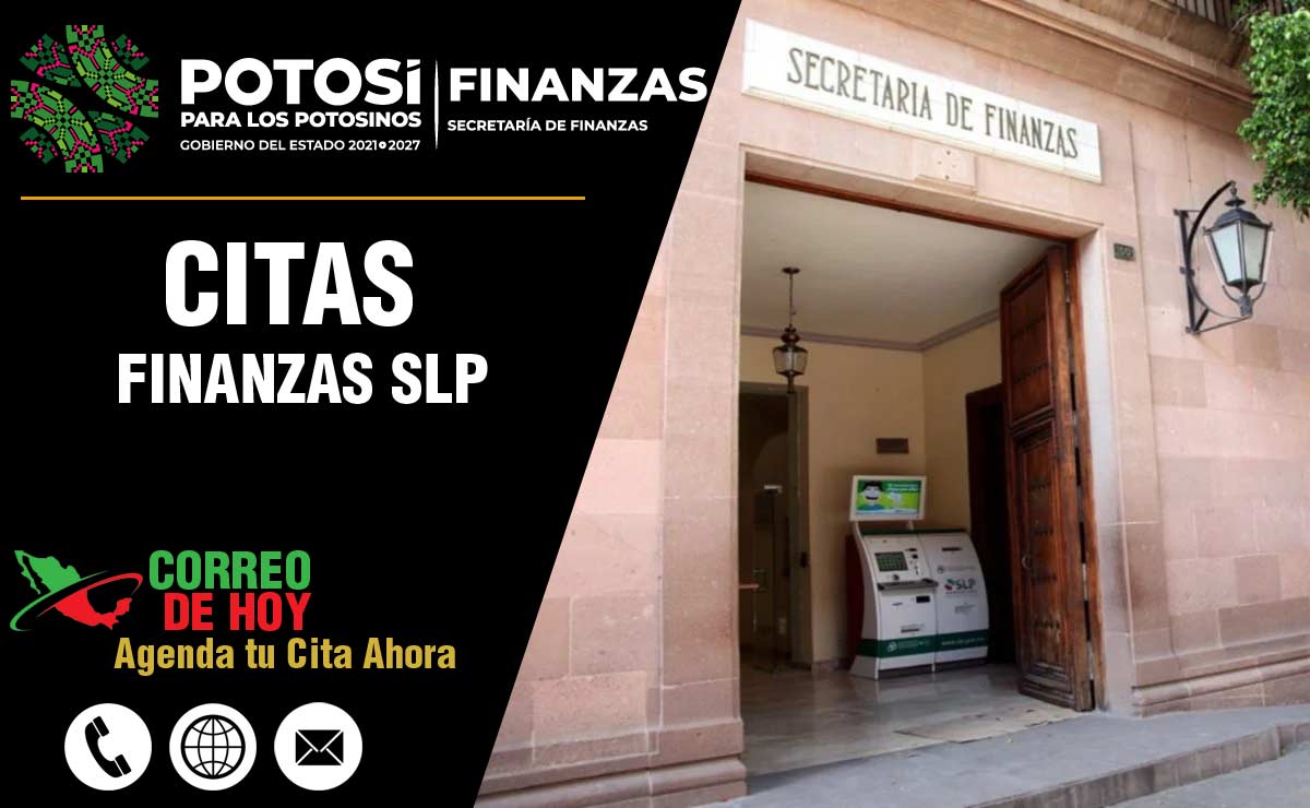 Citas Finanzas SLP - Información de Oficinas Recaudadoras y Teléfonos - www.slpfinanzas.gob.mx citas 2023