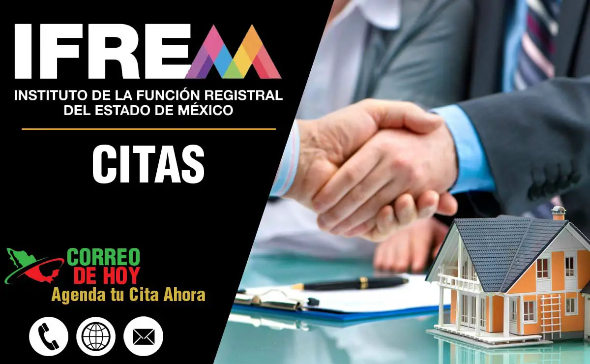 Citas IFREM - Información de Teléfonos y Oficinas Registrales - ifrem.edomex.gob.mx 2023