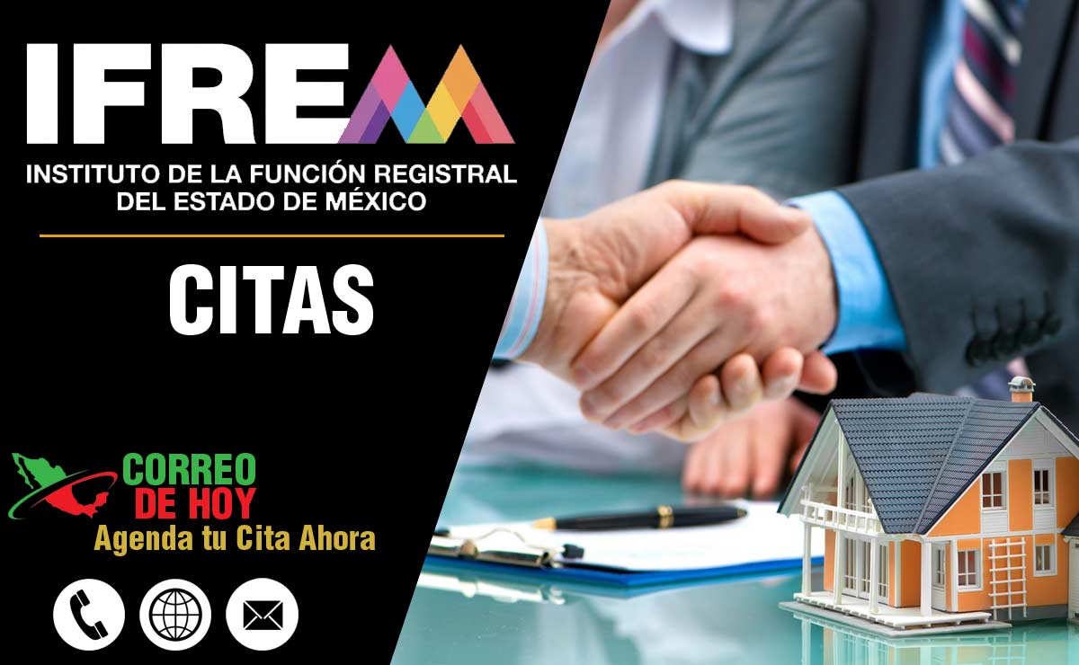 Citas IFREM - Información de Teléfonos y Oficinas Registrales - ifrem.edomex.gob.mx 2024